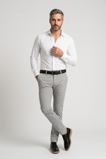 Cinto Masculino Casual em Couro Legítimo com Elástico