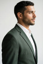 Terno Masculino Poliviscose Semi Slim Verde Militar