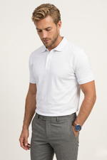 Camisa Polo em Algodão Pima com Elastano