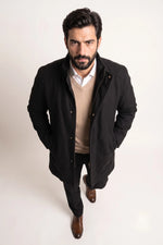 Sobretudo Masculino Preto Lancaster