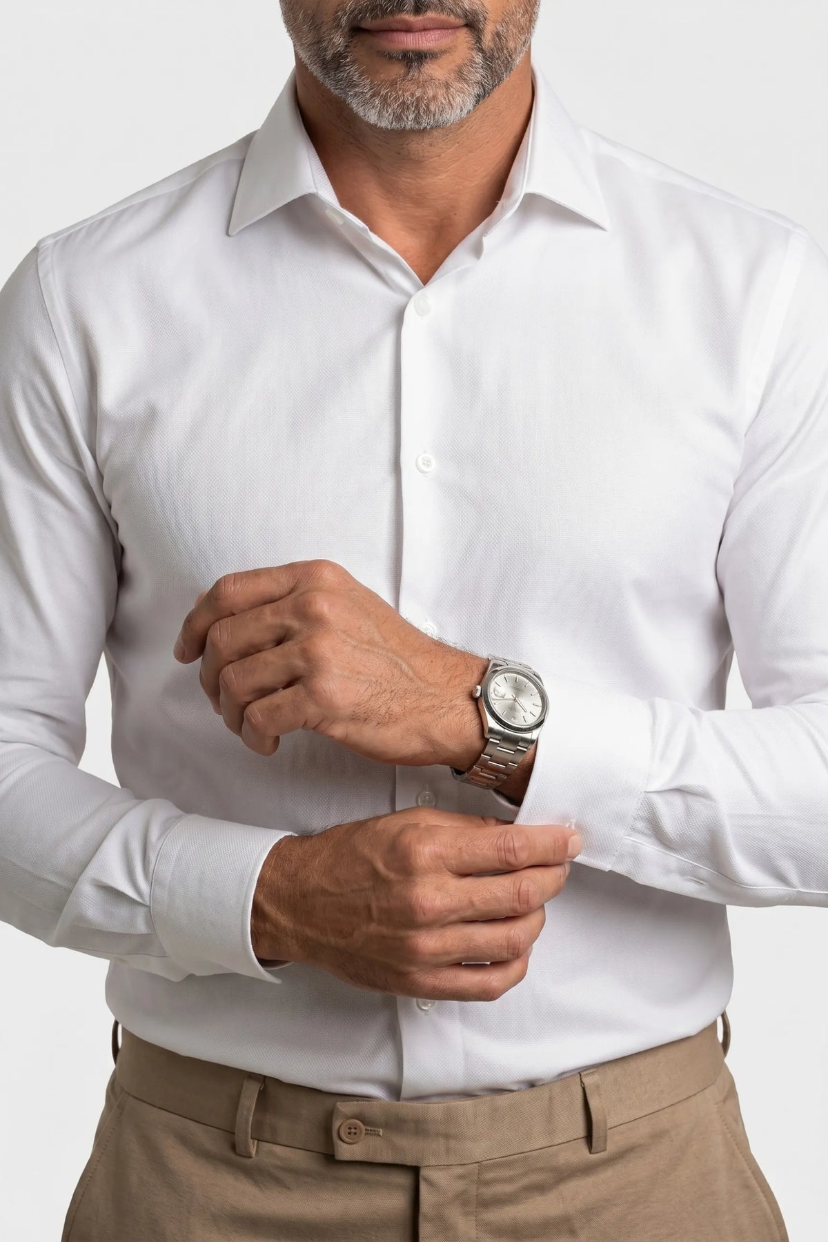 Camisa Social Slim Fit em Algodão Premium