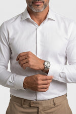 Camisa Social Slim Fit em Algodão Premium