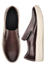 Sapato Casual Slip On Ravello em Couro