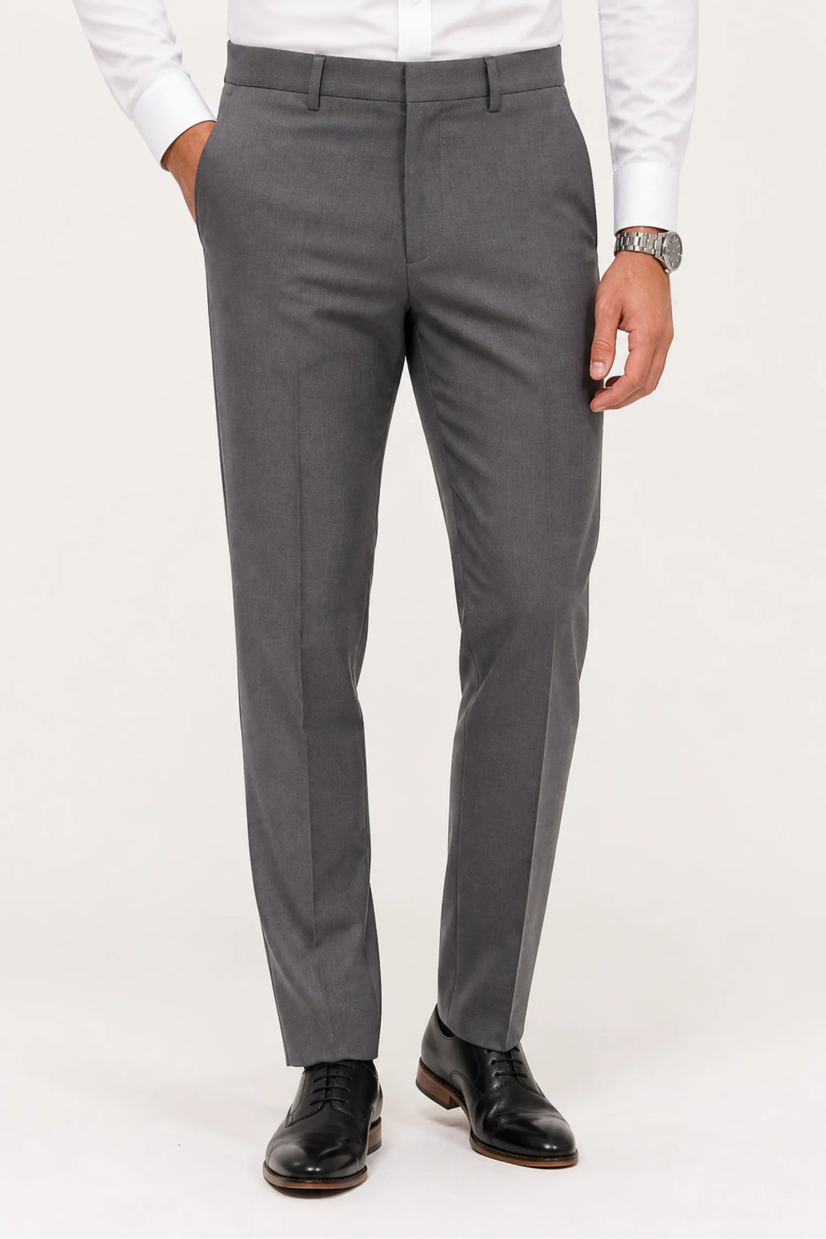 Calça Social Masculina Tradicional com Elastano