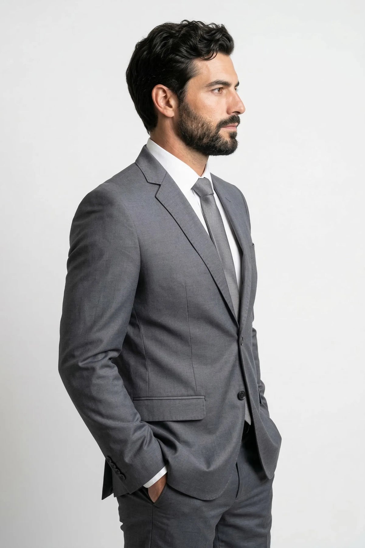 Terno Masculino Nerozza Poliviscose Semi Slim