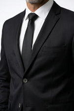 Terno Masculino Poliéster Slim Preto