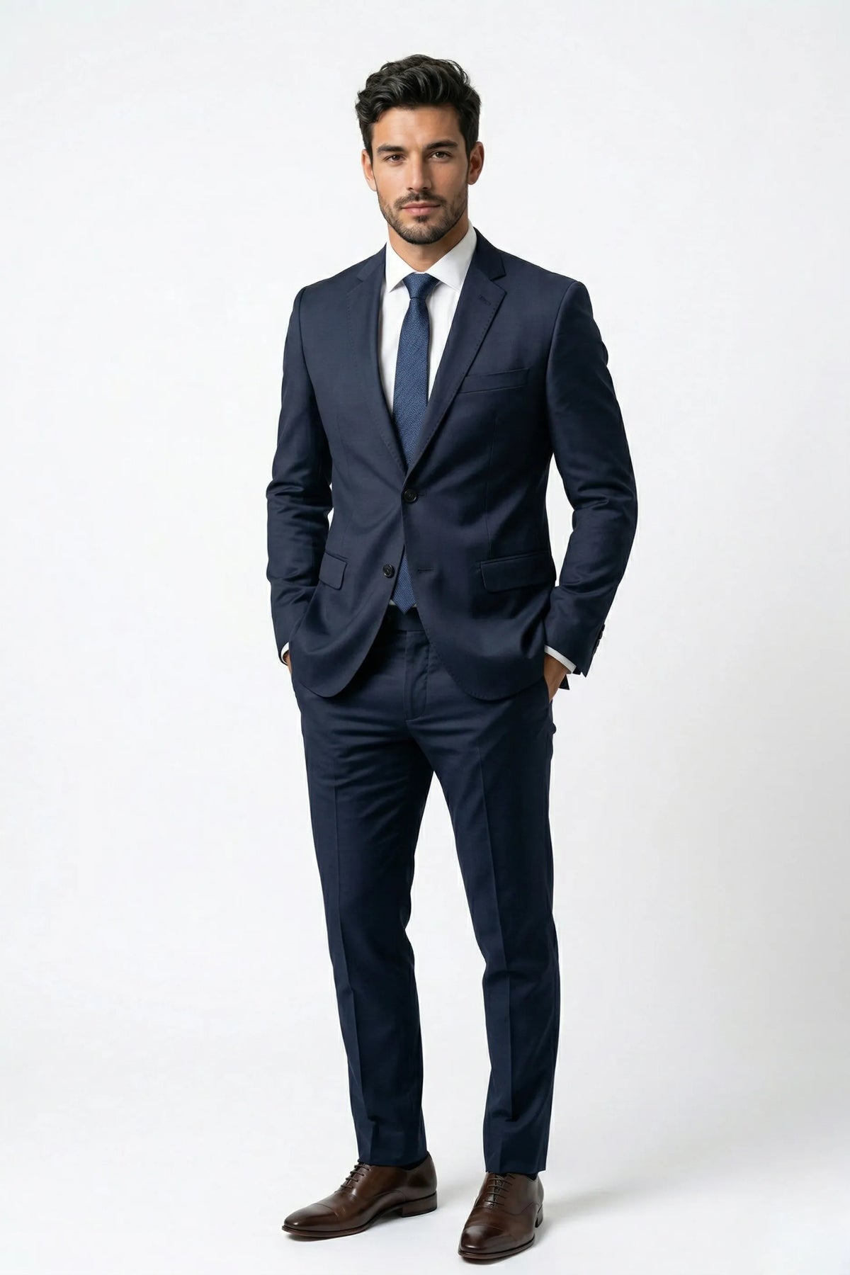 Terno Masculino Poliviscose Azul Noite Montreux