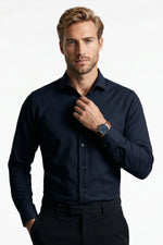Camisa Social Tech Texturizada com Elastano