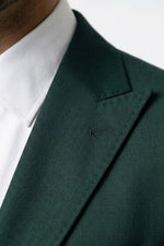Terno Slim Masculino Verde Escuro em Poliviscose