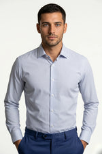 Camisa Social Masculina Xadrez Fino Tradicional