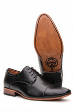 Sapato Social Derby Elegance em Couro Legítimo