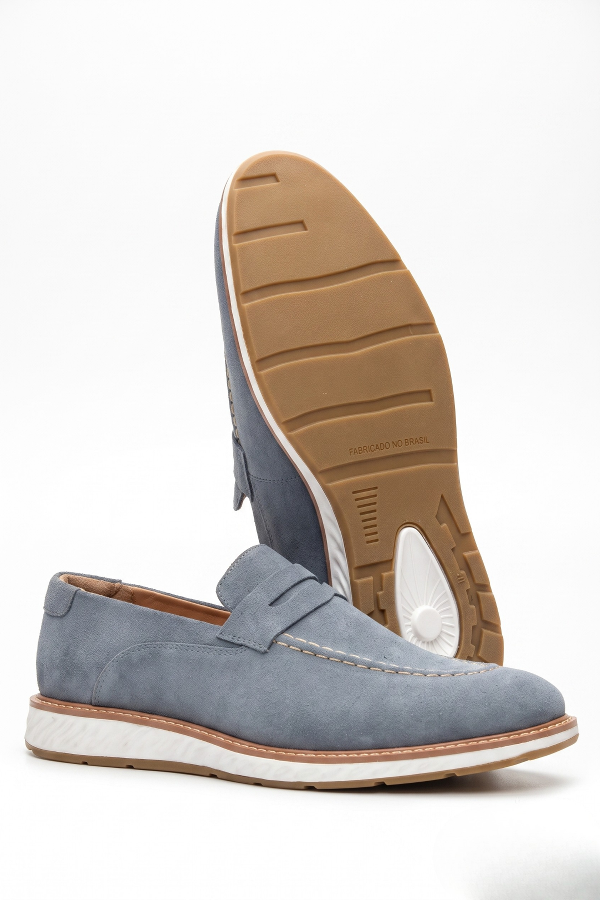 Sapato Casual Loafer Veneto em Camurça
