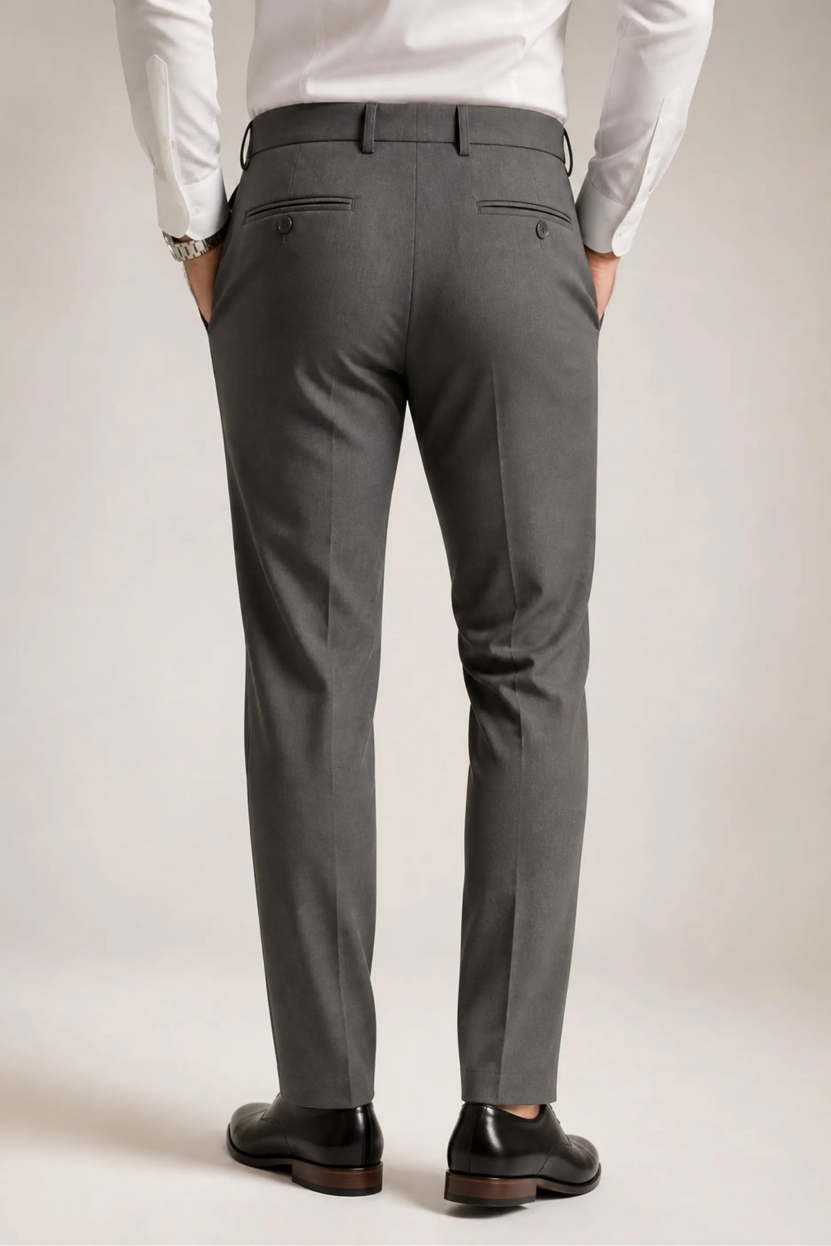 Calça Social Masculina Tradicional com Elastano