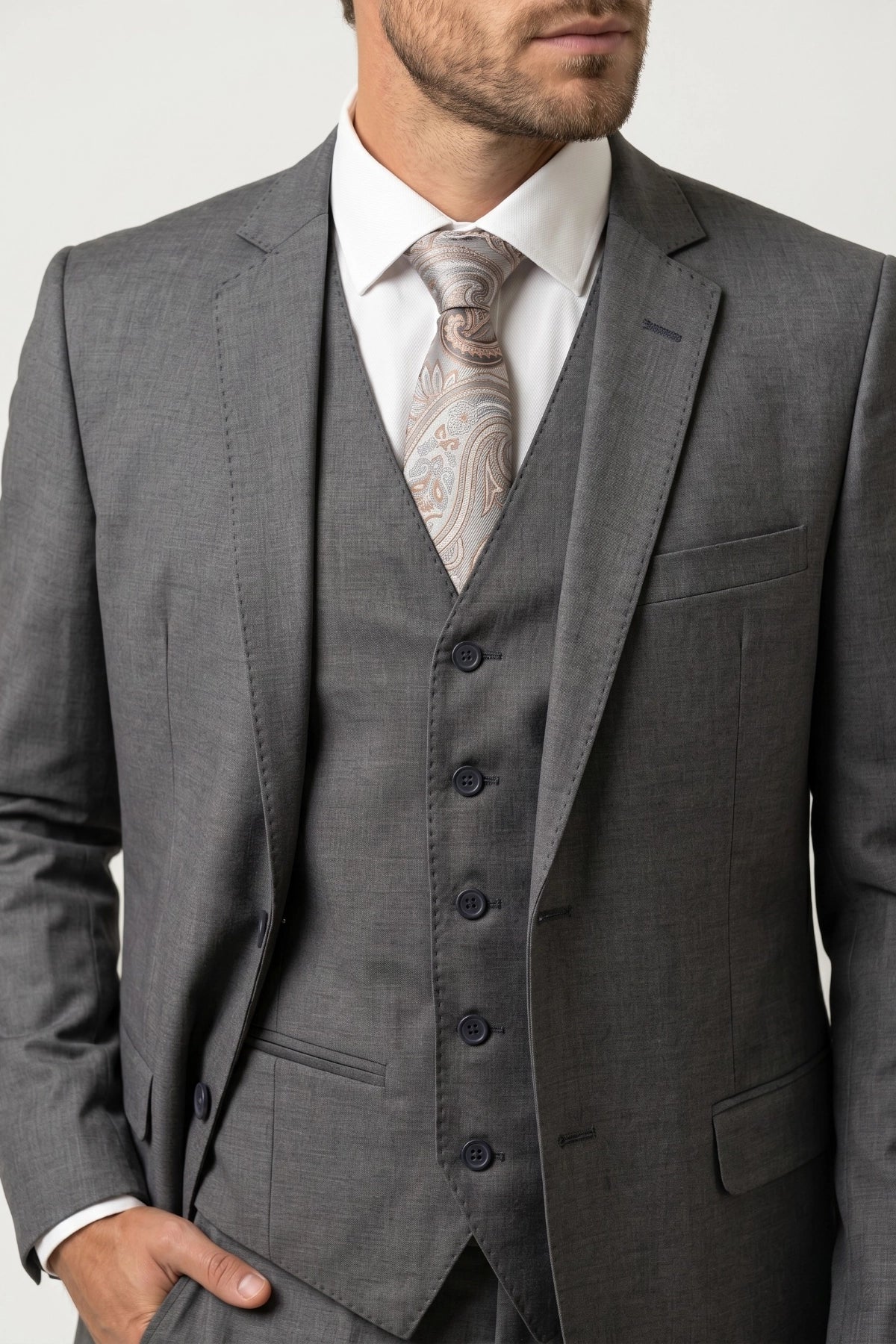 Terno Masculino Poliviscose Slim Belgravia