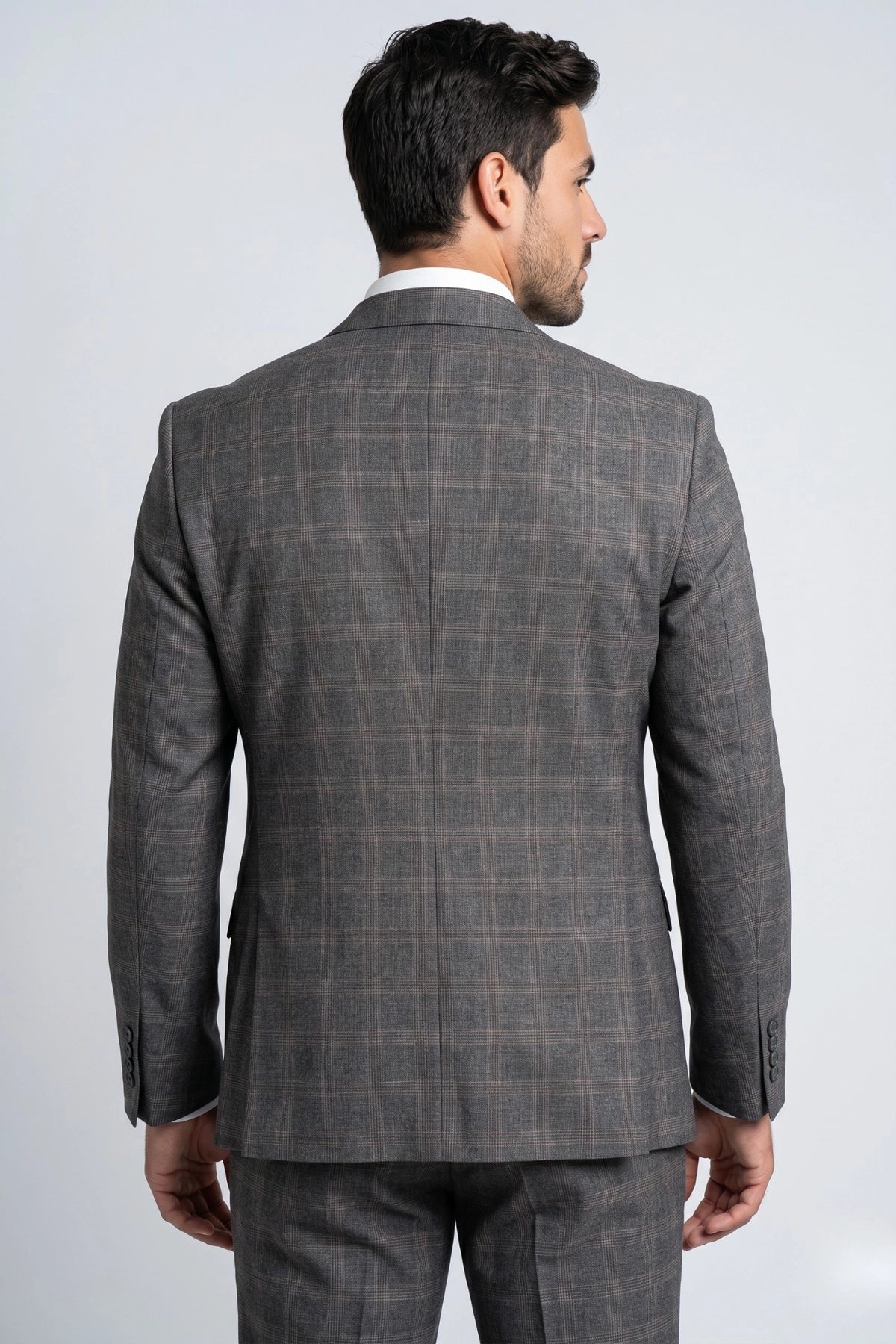 Terno Masculino Poliviscose Slim Vêneto Xadrez