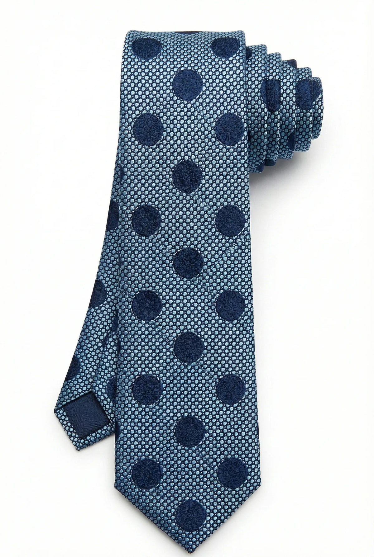 Gravata Masculina Estilo Seda Semi Slim Poá