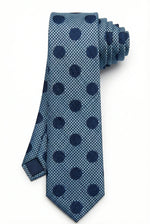 Gravata Masculina Estilo Seda Semi Slim Poá