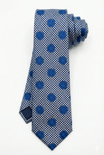 Gravata Masculina Estilo Seda Semi Slim Poá