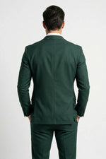 Terno Slim Masculino Verde Escuro em Poliviscose