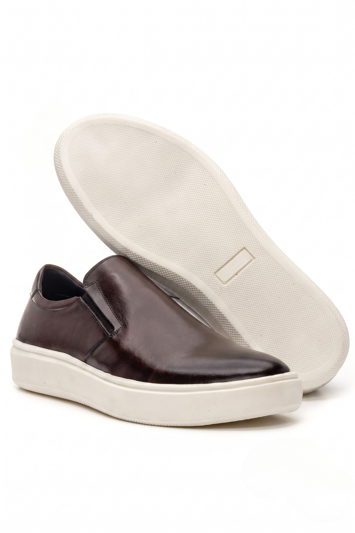 Sapato Casual Slip On Ravello em Couro