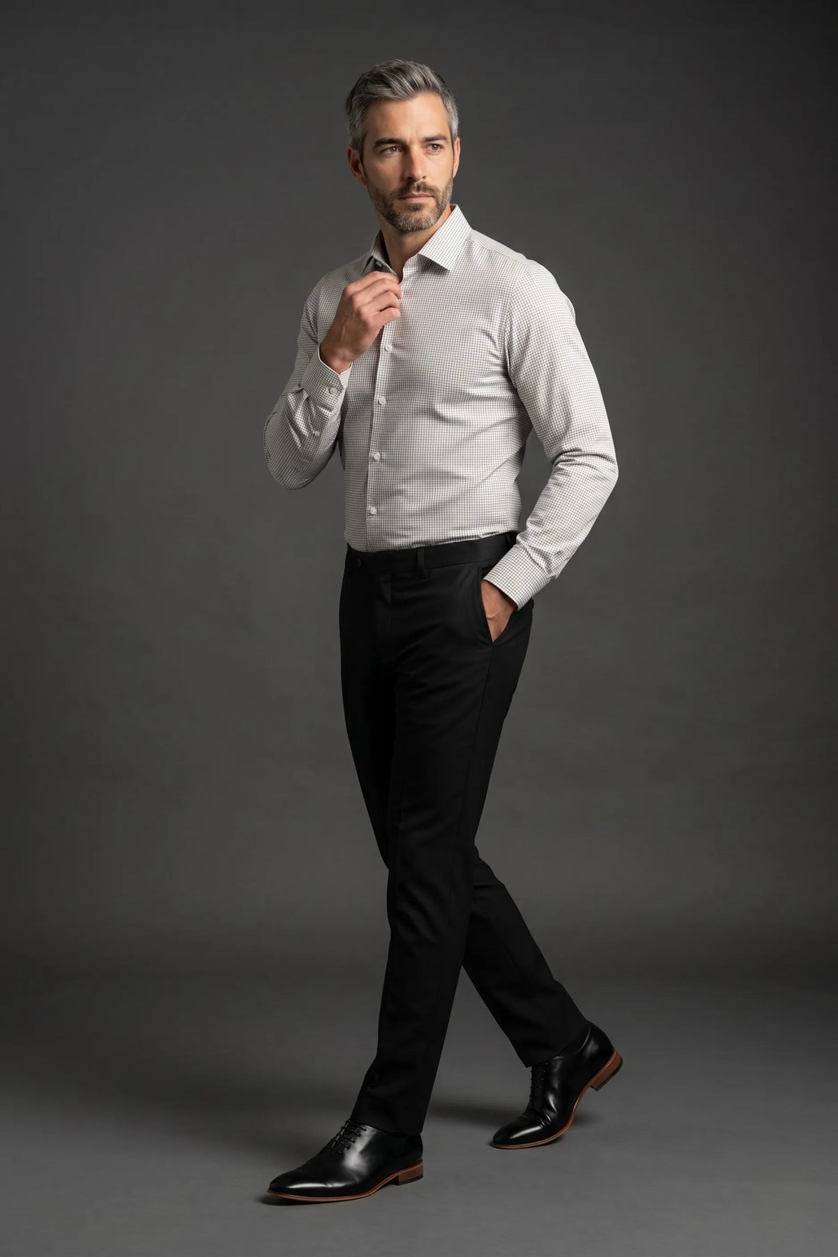 Camisa Social Slim Premium Quadriculada