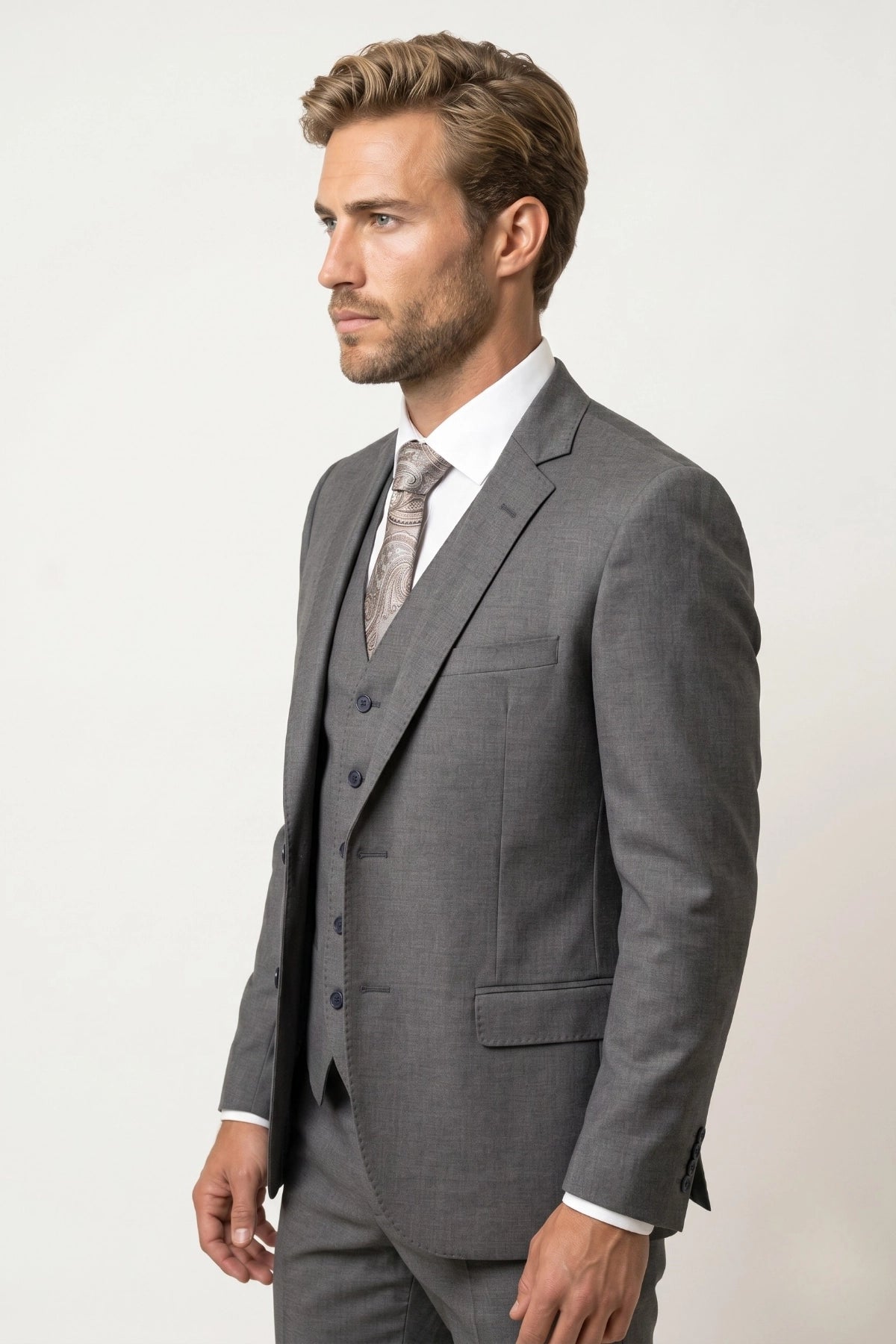 Terno Masculino Poliviscose Slim Belgravia