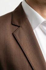 Terno Slim Masculino Marrom Café em Poliviscose