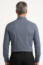 Camisa Social Fibra de Bambu Slim Quadriculada