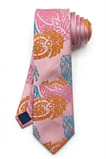 Gravata Masculina Gold Semi Slim Arabesco