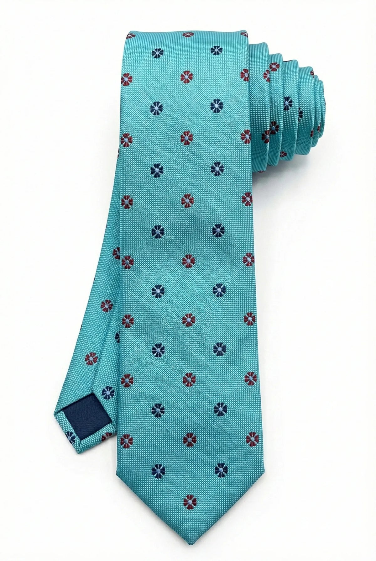 Gravata Masculina Gold Semi Slim Floral