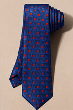 Gravata Masculina Gold Semi Slim Geométrica