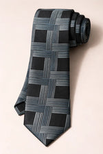 Gravata Masculina Gold Semi Slim Geométrica