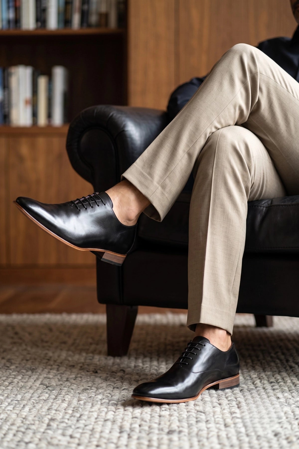 Sapato Social Wholecut Couro Legítimo Premium