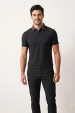 Camisa Polo Masculina Tech Slim Gola Xadrez com Elastano