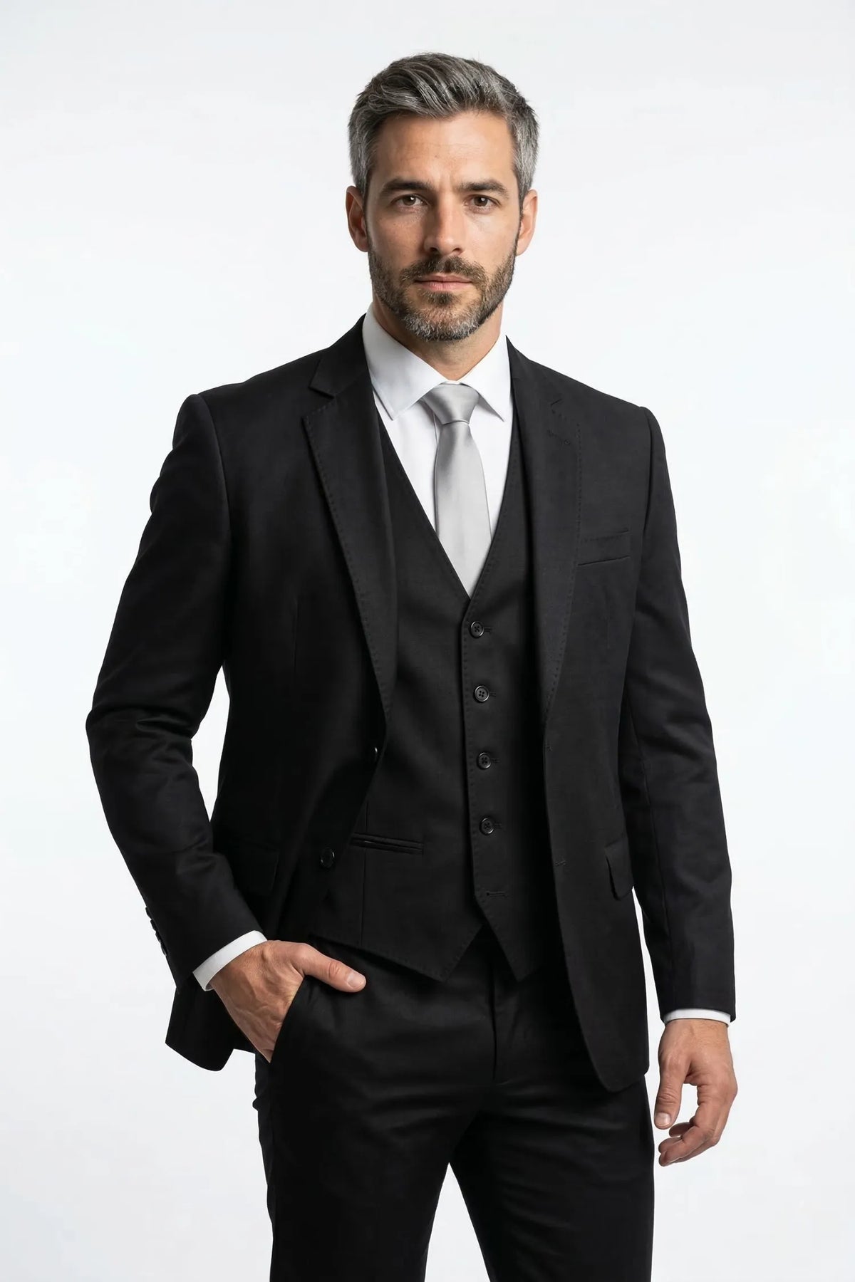 Terno Masculino Napoli Poliviscose Semi Slim