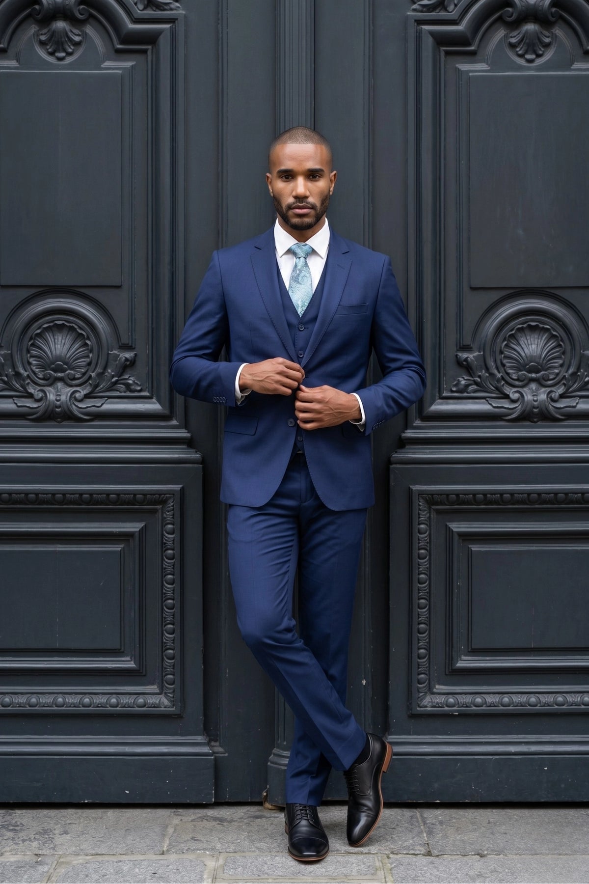 Terno Masculino Poliviscose Slim Imperial Azul