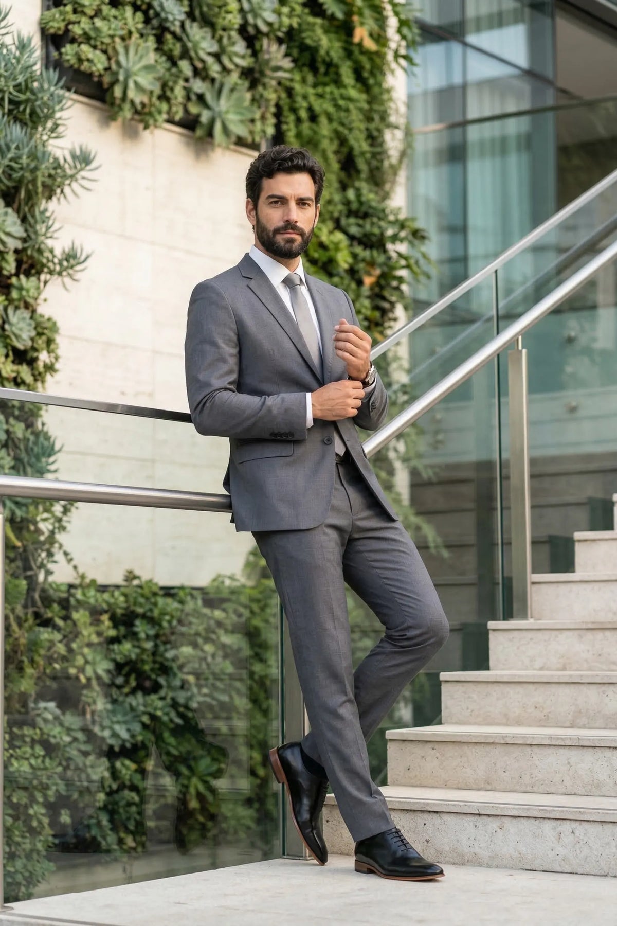 Terno Masculino Nerozza Poliviscose Semi Slim