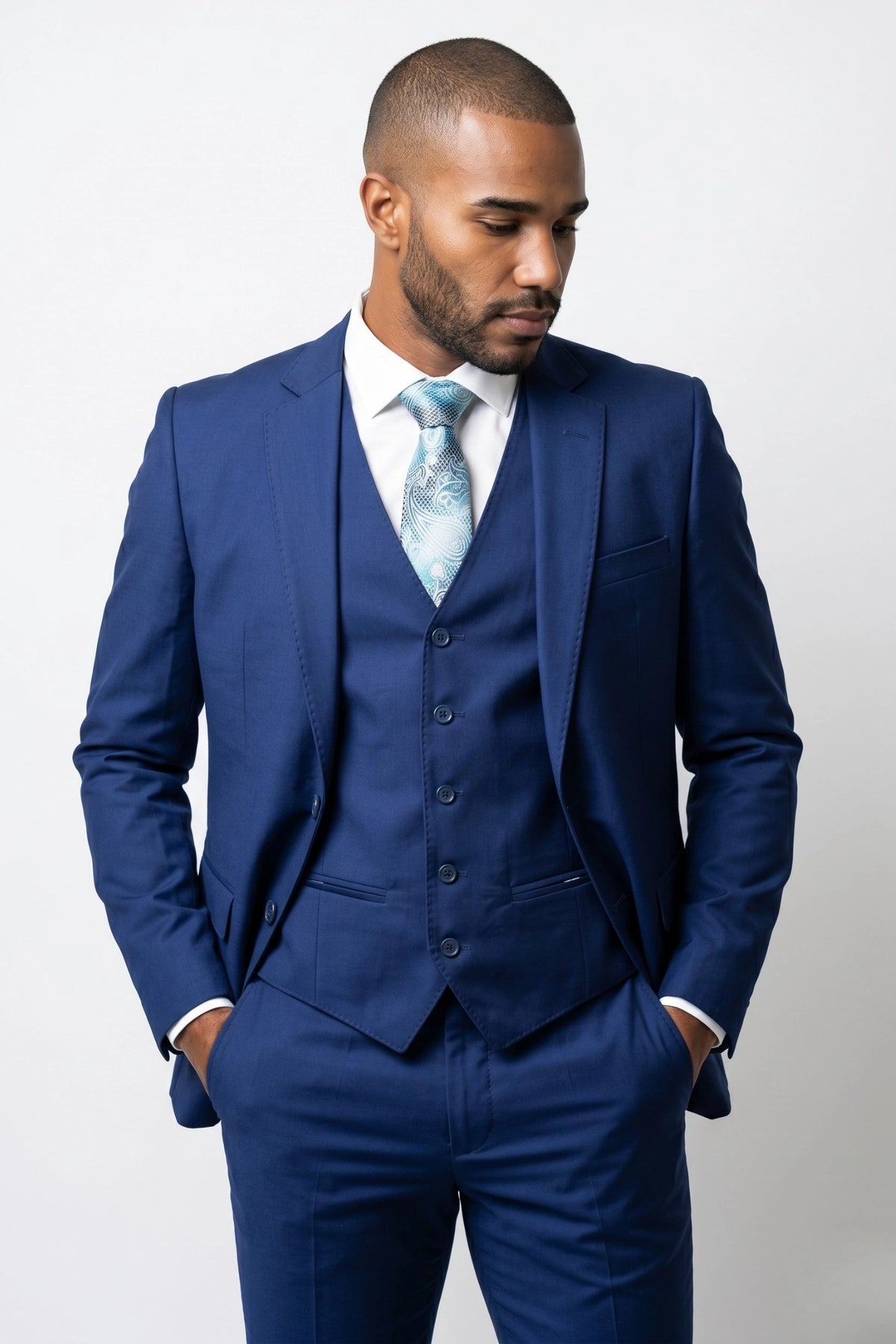 Terno Masculino Poliviscose Slim Imperial Azul