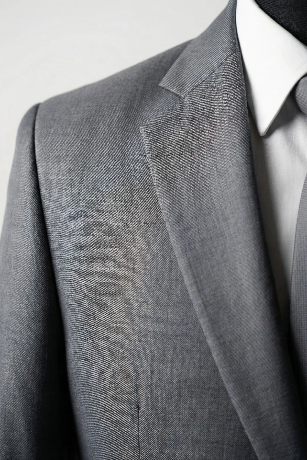 Terno Masculino Poliéster Semi Slim Cinza