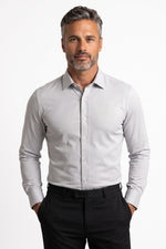 Camisa Social Slim Fibra de Bambu Texturizada