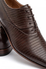 Sapato Social Oxford Couro Legítimo Texturizado Premium