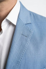 Terno Masculino Poliviscose Semi Slim Azul Claro