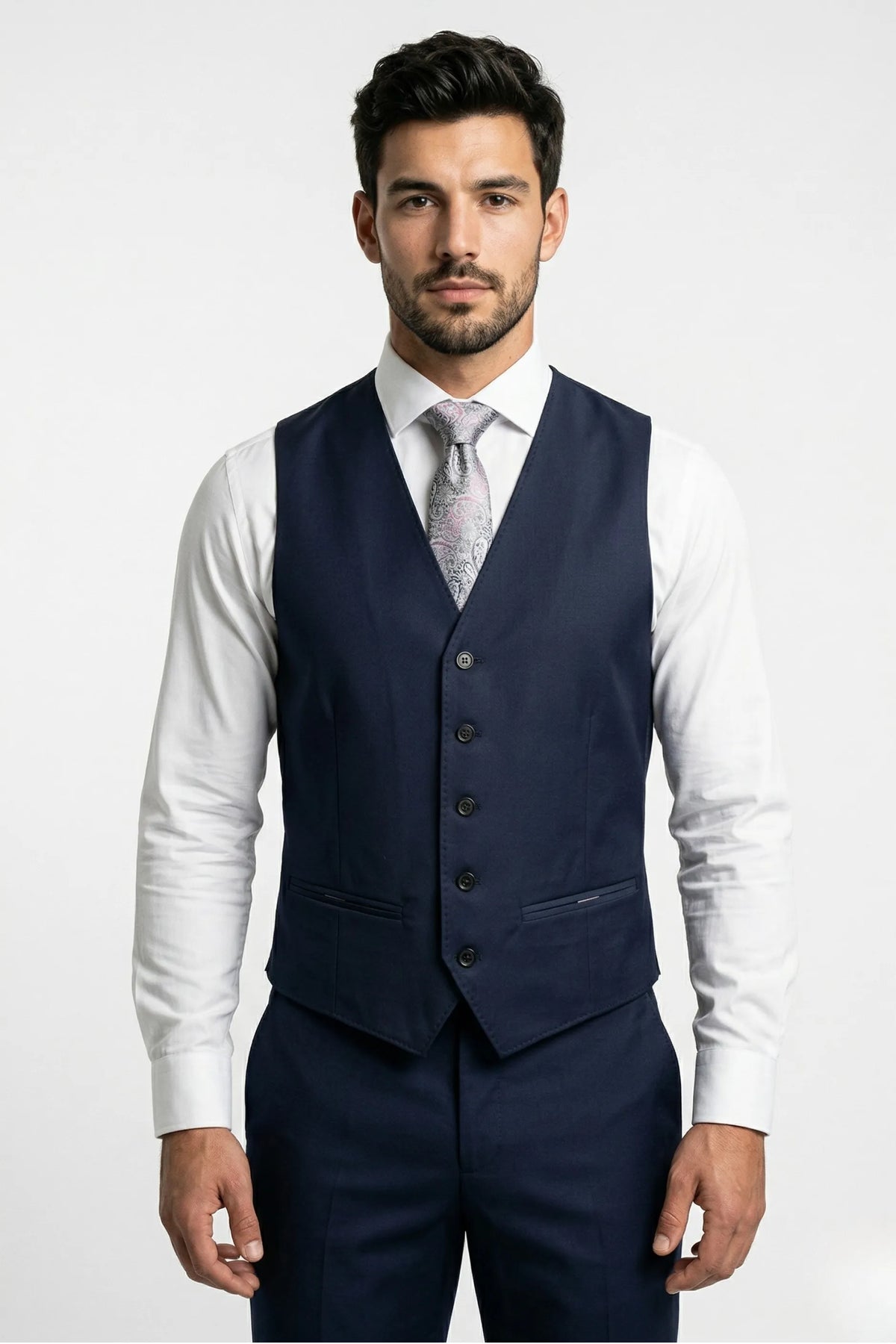 Terno Masculino Poliviscose Azul Noite Montreux