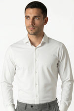 Camisa Social Masculina Tech em Poliamida Stretch