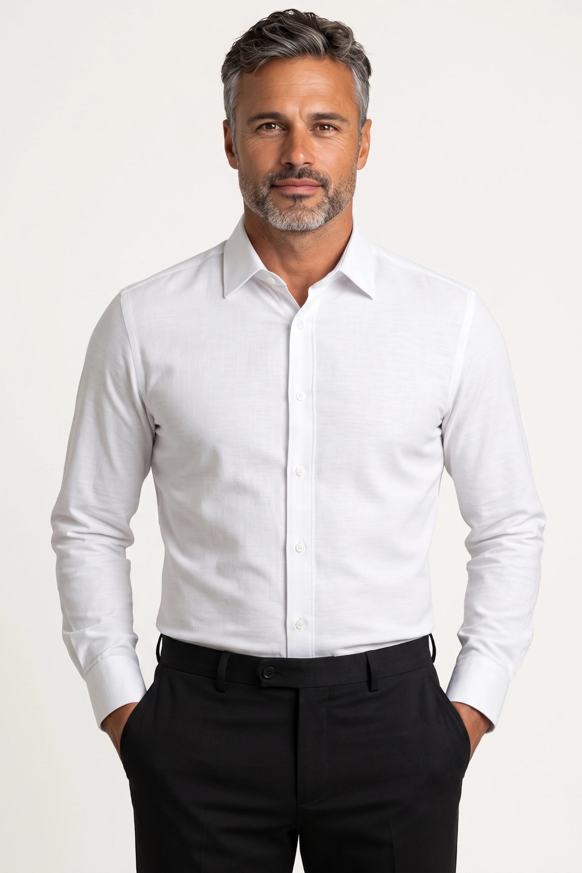 Camisa Social Slim Fibra de Bambu Texturizada