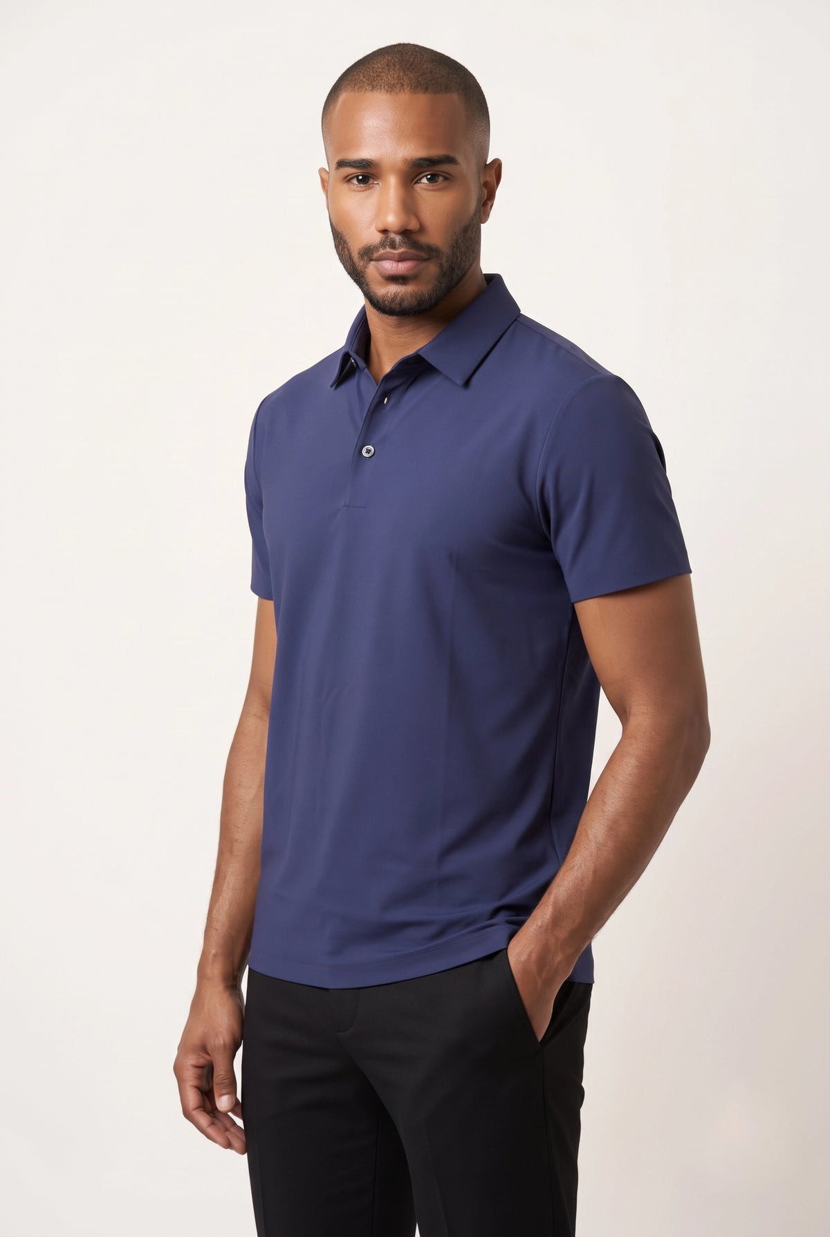 Camisa Polo Masculina Tech Slim com Elastano