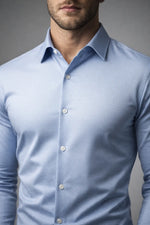Camisa Social Masculina Super Slim com Elastano