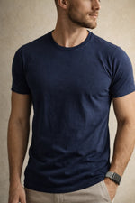 Camiseta Masculina Gola Redonda em Algodão Clássica