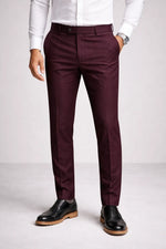 Calça Social Masculina em Poliéster com Elastano