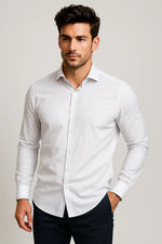 Camisa Social Slim Fit em Algodão Egípcio